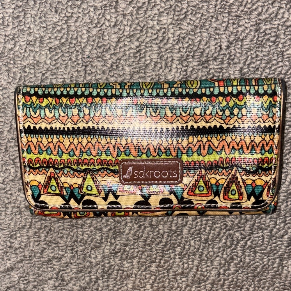 Sakroots Artist Circle Natural One World Wallet